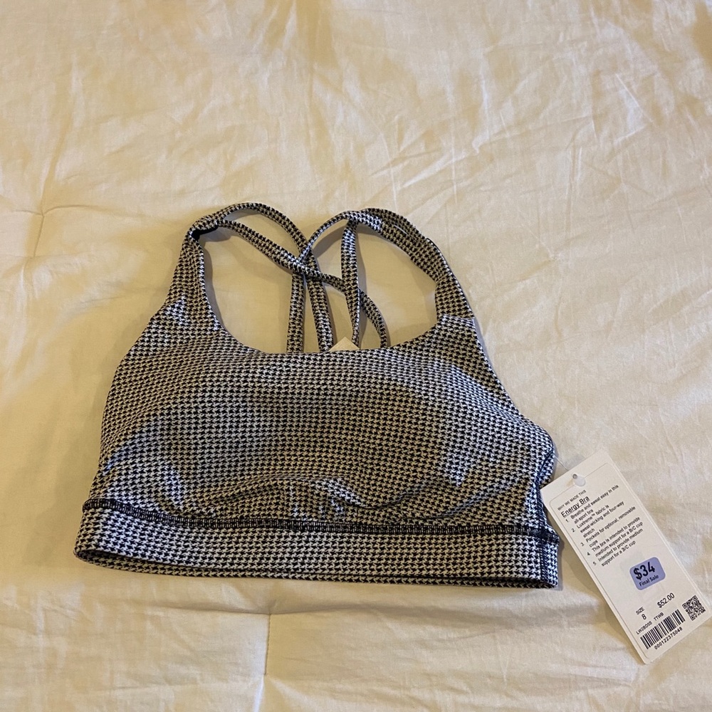 Lululemon Houndstooth Energy Bra